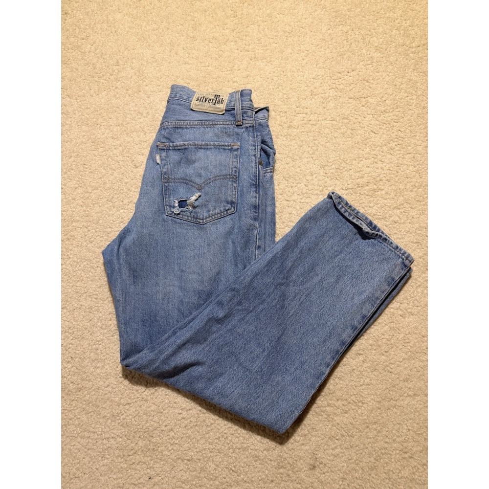 Levi's SilverTab '94 Baggy Jeans Men's 30x31 Light‎ Wash Distressed Y2K Skate
